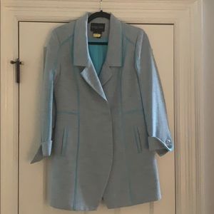 Etcetera light blue long blazer